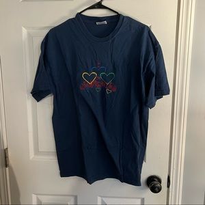 Unisex vtg vintage I love my grandkids embroidered heavy weight t-shirt size L